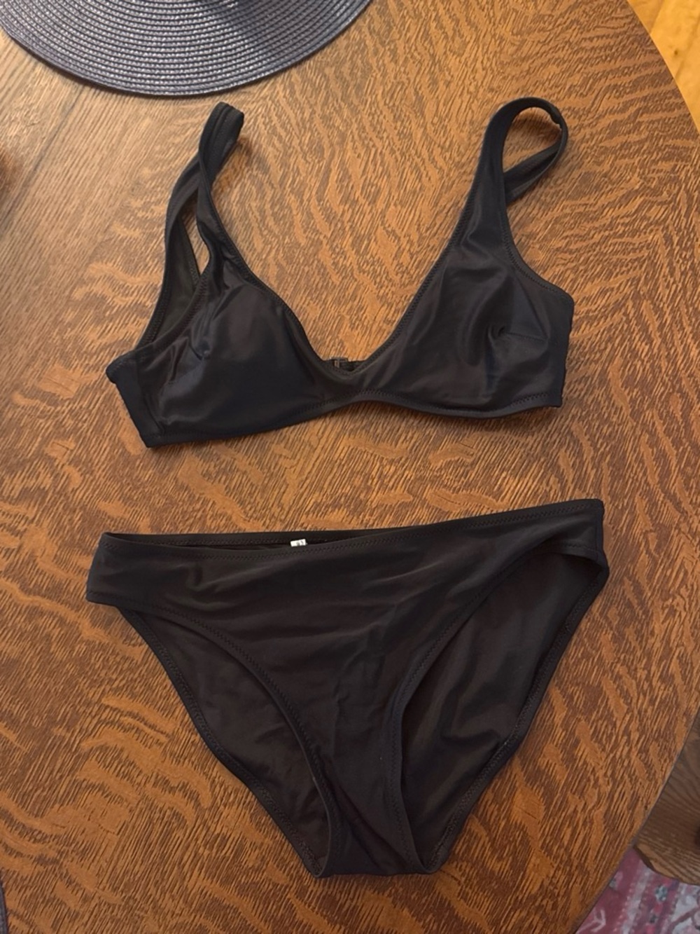 aerie Black Bikini Set - Classic Two-Piece Swim